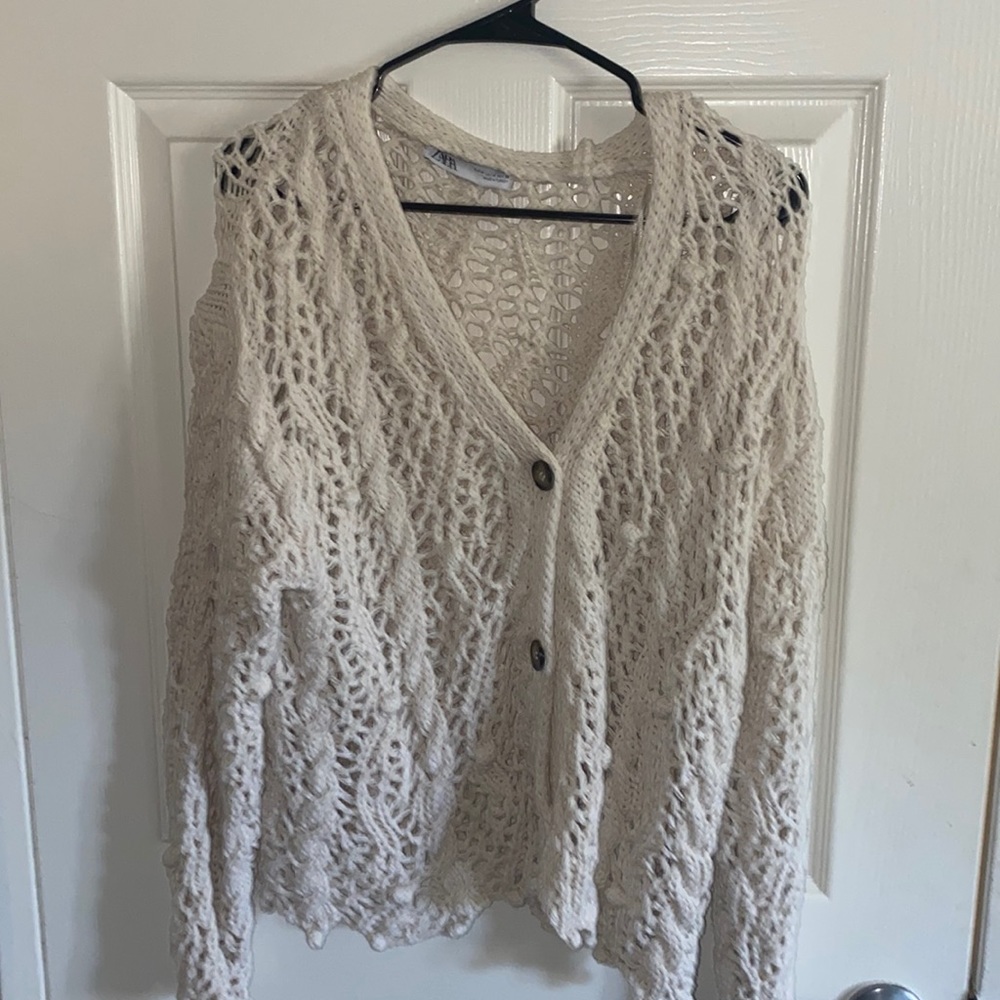 Zara Crochet Sweater